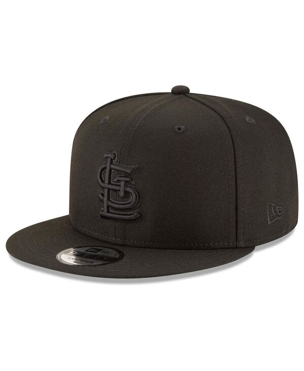ニューエラ レディース アクセサリー 帽子 New Era St. Louis Cardinals on 9FIFTY Team Snapback Adjustable Hat Black ブラック