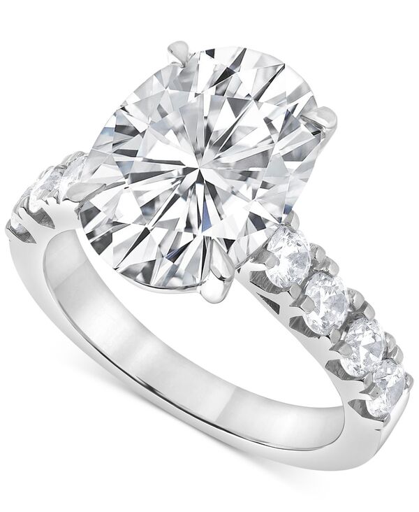 バッジェリーミシュカ レディース アクセサリー リング Badgley Mischka Certified Lab Grown Diamond Oval Engagement Ring (5 ct.w.) in 14k White Gold ホワイト