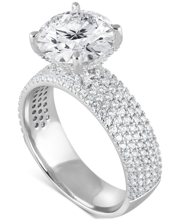 バッジェリーミシュカ レディース アクセサリー リング Badgley Mischka Bagley Mischka Certified Lab Grown Diamond Engagement Ring (3-3/4 ct.w.) in 14k White Gold ホワイト