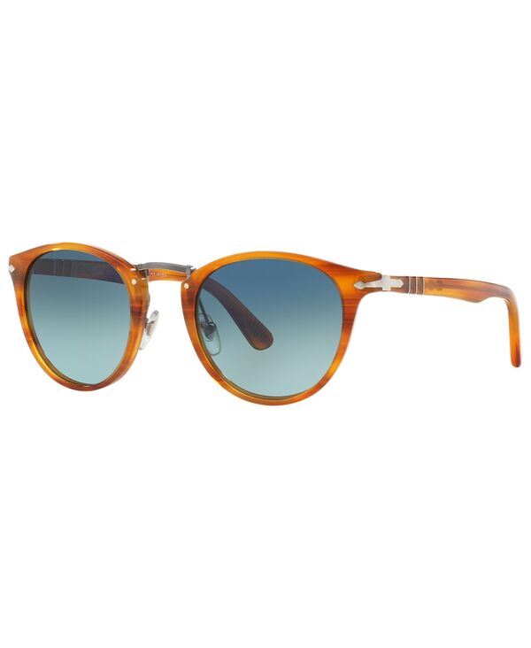 ペルソル メンズ 付属物 サングラス・アイウェア Persol Men\u0027s Polarized Sunglasses PO3108S Gradient BROWN/BLUE GRADIENT POLAR 青碧