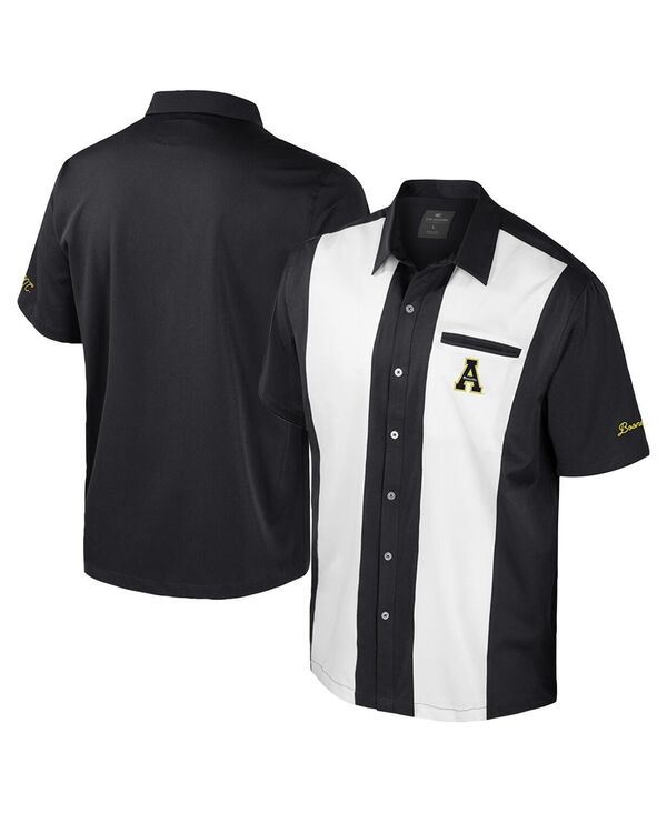 コロシアム メンズ トップス シャツ Colosseumen's Black Appalachian State Mountaineerstrike Bowling Button-Up Shirt Black ブラック