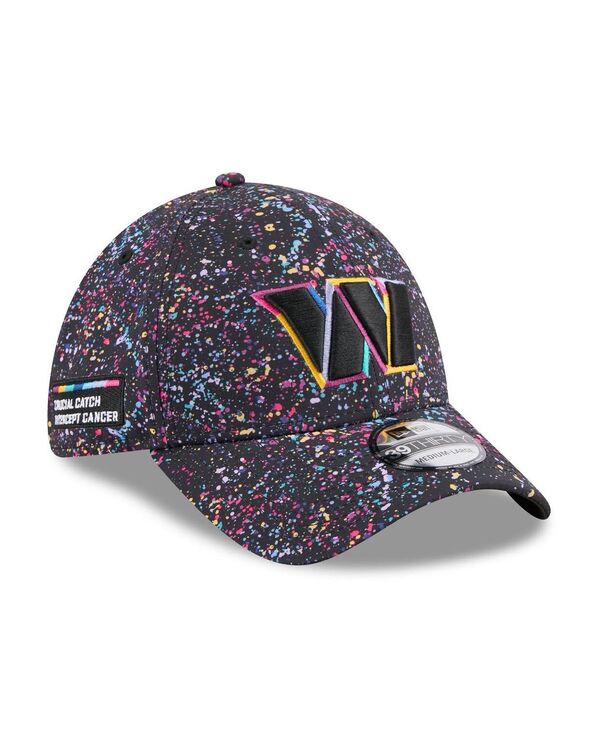 ニューエラ メンズ アクセサリー 帽子 New Era Men's Black Washington Commanders 2025 NFL Crucial Catch 39THIRTY Flex Hat Black ブラック