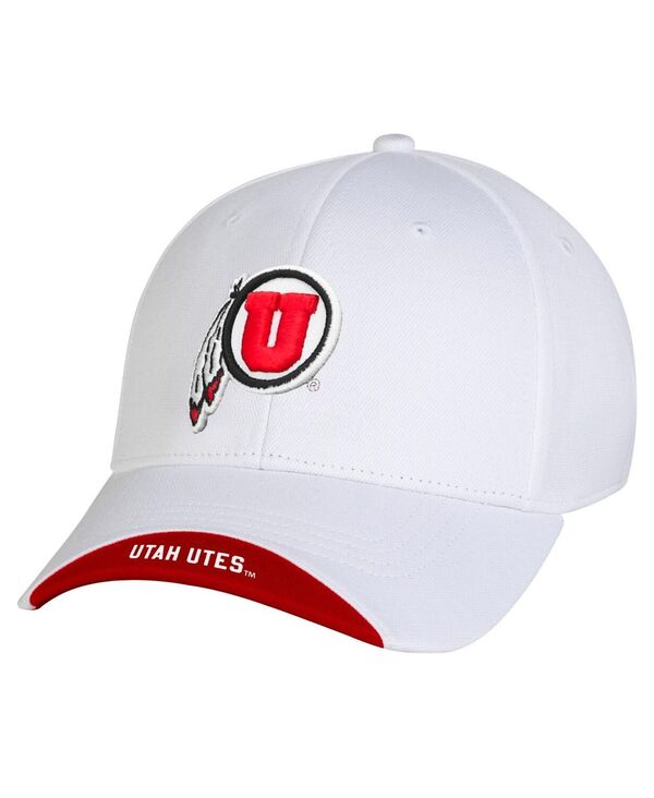 アンダーアーマー メンズ アクセサリー 帽子 Under Armour Men's White Utah Utesideline Blitzing Accent Flex Hat White ホワイト