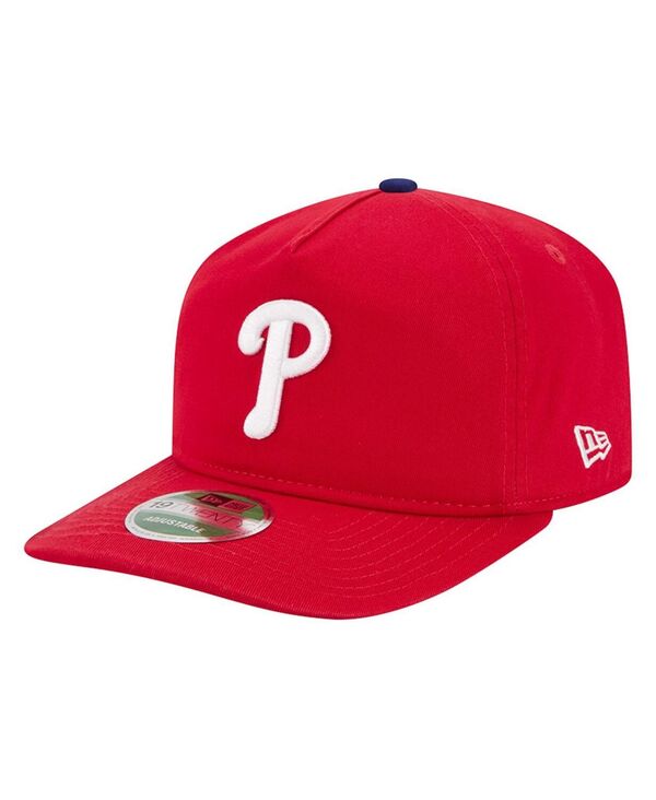 ニューエラ メンズ アクセサリー 帽子 New Era Men's Red Philadelphia Phillies Team 19TWENTY Adjustable Hat Red レッド｜ReVida 店