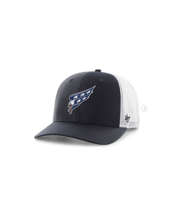 47 ブランド メンズ アクセサリー 帽子 キャップ ロゴ '47 Brand Men's Navy Washington Capitalscreaming Eagle Logo Trucker Adjustable Hat Navy ネイビー