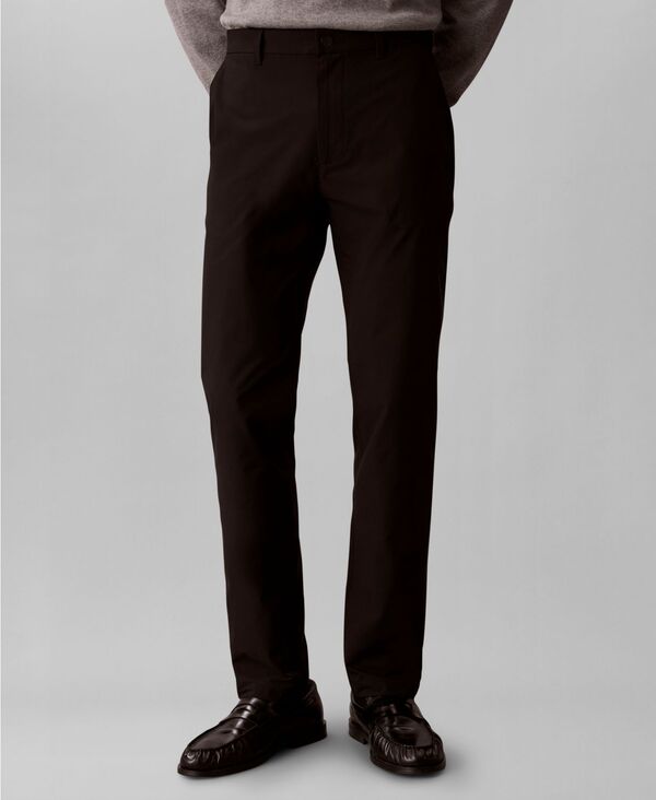 カルバンクライン メンズ ボトムス 心地好いズボン下 Calvin Klein Men\u0027slim-Fitech Stretch Pants Black 黒いこと