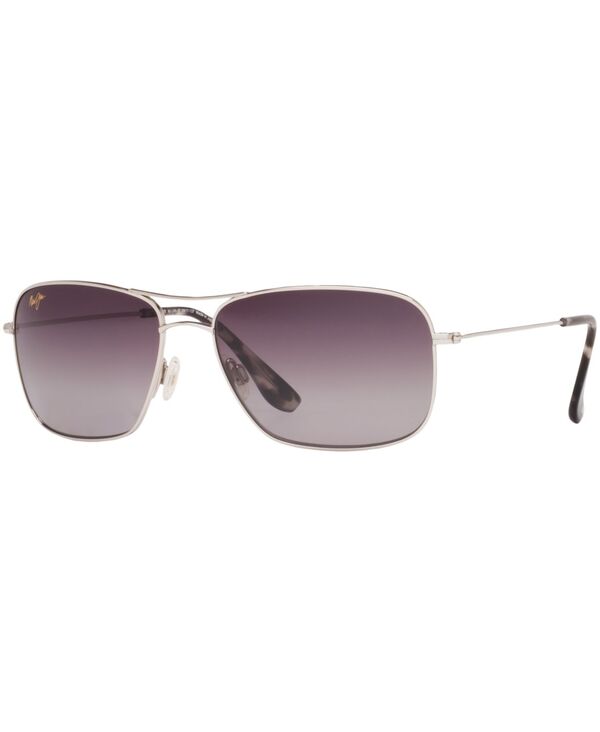 マウイ体育館 レディース 付属物 サングラス・アイウェア Maui Jim Wiki Polarized Sunglasses 246 Silver/Grey 薄墨色