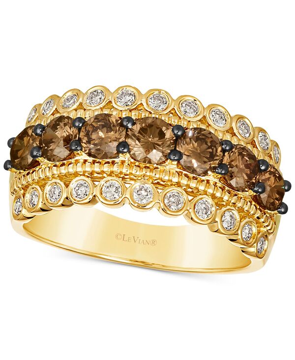 ル ヴァン レディース アクセサリー リング Le Vian Chocolate Diamond (1-1/4 ct.w.) & Nude Diamond (1/3 ct.w.) Multirow Ring in 14k Gold (Also Available in Rose Gold or White Gold) 14K Honey Gold Ring ゴールド 456,320円
