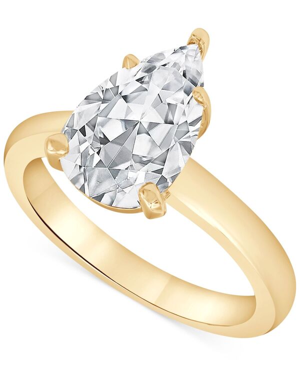 バッジェリーミシュカ レディース アクセサリー リング Badgley Mischka Certified Lab Grown Diamond Pear Solitairengagement Ring (4 ct.w.) in 14k Yellow Gold イエロー|ReVida 店