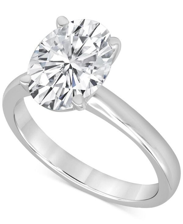 バッジェリーミシュカ レディース アクセサリー リング Badgley Mischka Certified Lab Grown Diamond Oval Solitairengagement Ring (4 ct.w.) in 14k White Gold ホワイト 569,920円