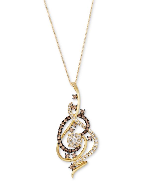 ル ヴァン レディース アクセサリー ネックレス・チョーカー・ペンダントトップ レース Le Vian Crazy Collection Chocolate Diamond & Nude Diamond Swirl Adjustable 20\