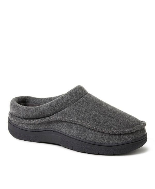 ディアフォームズ メンズ シューズ サンダル ウール Dearfoams Men's Thompson Wool Blend Clog Slipper Dark heather grey グレー