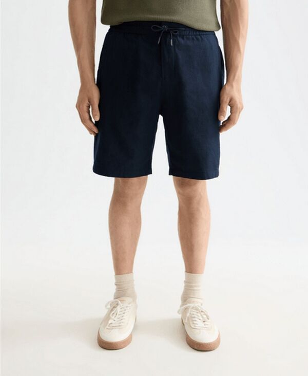スコッチアンドソーダ メンズ ボトムス ハーフパンツ・ショーツ ショートパンツ リネン SCOTCH & SODA Men's Linen Shorts Navy ネイビー