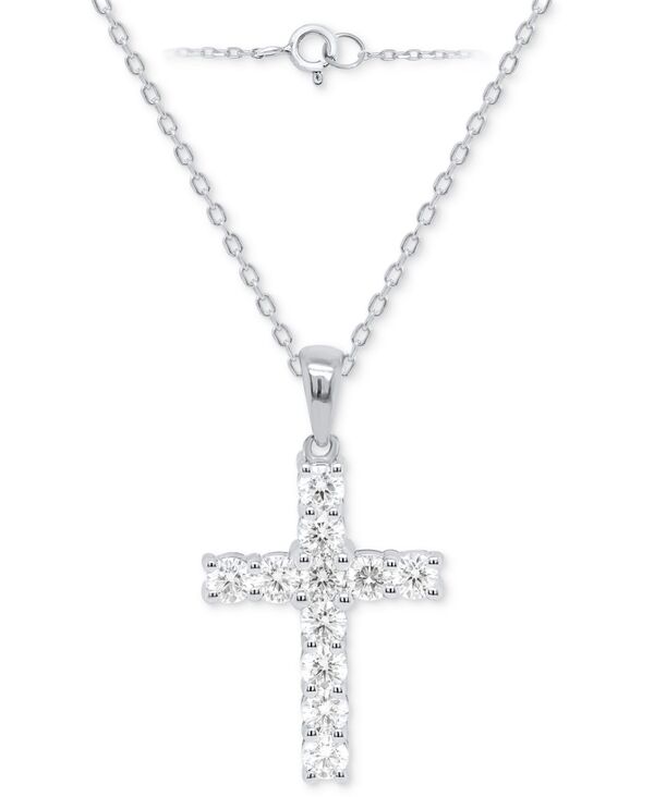 フォーエバー グロウン ダイヤモンズ レディース アクセサリー ネックレス・チョーカー・ペンダントトップ レース Forever Grown Diamonds Lab Grown Diamond Cross 18\