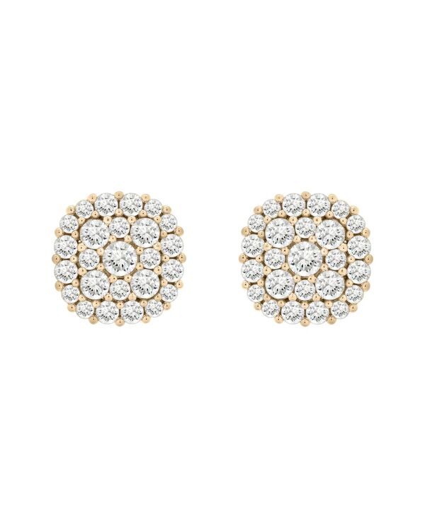 ラップド イン ラヴ レディース アクセサリー ピアス・イヤリング Wrapped in Love Diamond Halo Cluster Stud Earrings (2 ct.w.) in 14k White Gold or 14k Yellow Gold イエロー