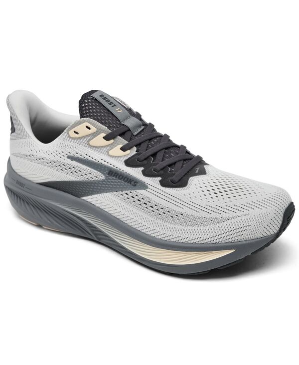 ブルックス メンズ シューズ スニーカー Brooks Men's Ghost 17 Running Sneakers from Finish Line Vapor Gray Sand グレー