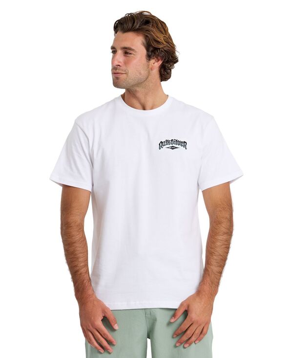 クイックシルバー メンズ トップス Tシャツ 半袖 Quiksilver Men's Diamond Arch Short-Sleeve T-Shirt White ホワイト
