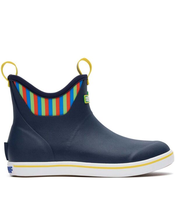 エクストラタフ メンズ シューズ ブーツ・レインブーツ アンクル XTRATUF Men'sesame Street Men s Ankle Deck Boot Navy multi ネイビー