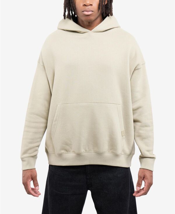 エックスレイ メンズ アウター パーカー・スウェット 長袖 XRAY Men's Oversizedrop-Shoulder Long-Sleeve Pullover Hoodie Beige ベージュ