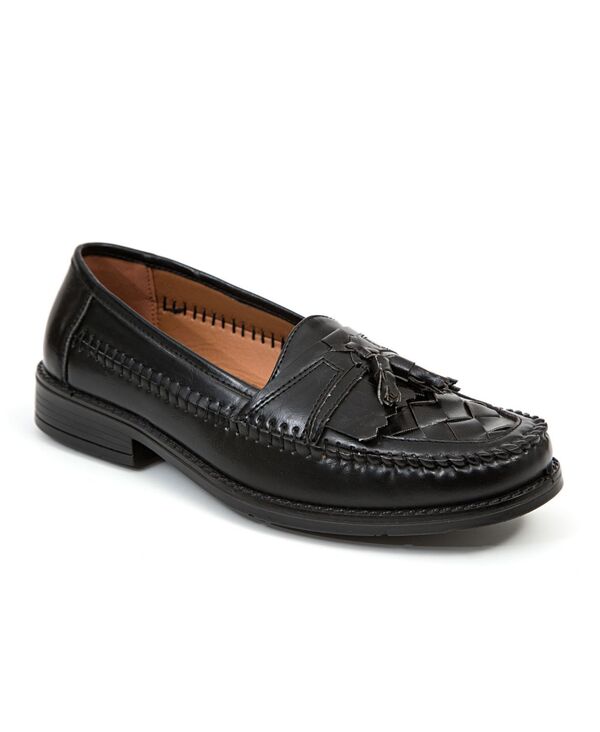 ディアースタッグス メンズ シューズ スリッポン・ローファー DEER STAGS Men's Herman Tasseloafer Jet Black ブラック