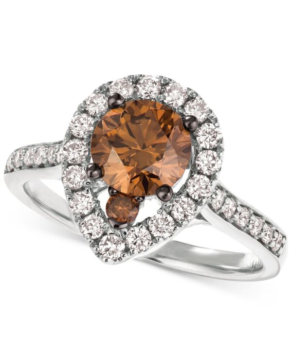 ル ヴァン レディース アクセサリー リング Le Vian Diamond Halo 20th Jubilee Ring (1-5/8 ct.w.) in 14k Rose and White Gold ホワイト