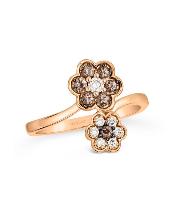 ル ヴァン レディース アクセサリー リング Le Vian Chocolate Diamond & Vanilla Diamonds Ring (3/8 ct.w.) in 14k Rose Yellow or White Rose Gold ゴールド