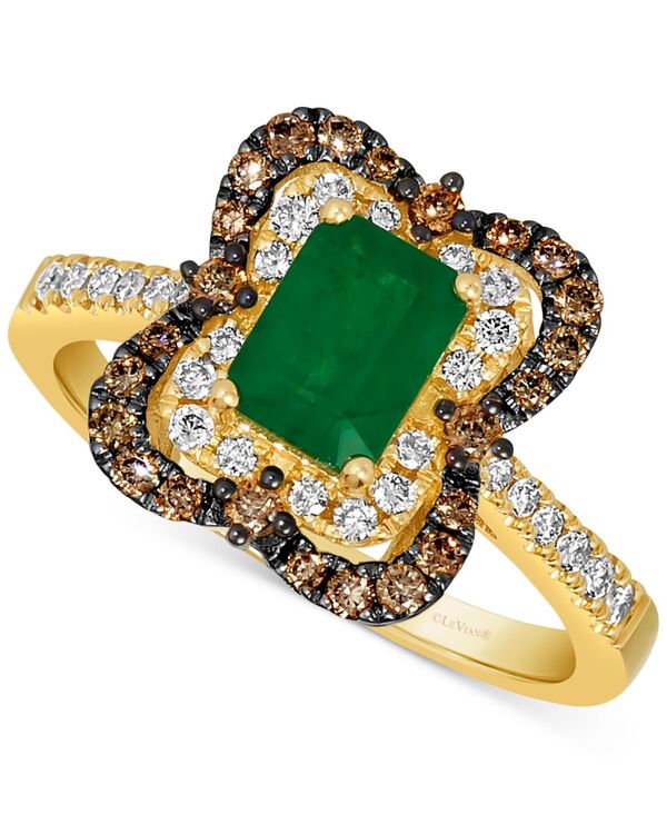 ル ヴァン レディース アクセサリー リング Le Vian Emerald (3/4 ct.w.) & Diamond (1/2 ct.w.) Ring in 14k Emerald エメラルド