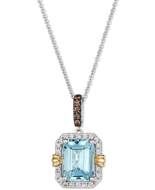ル ヴァン レディース アクセサリー ネックレス・チョーカー・ペンダントトップ レース Le Vian Sea Blue Aquamarine (2 ct.w.) & Diamond (1/4 ct.w.) 20\