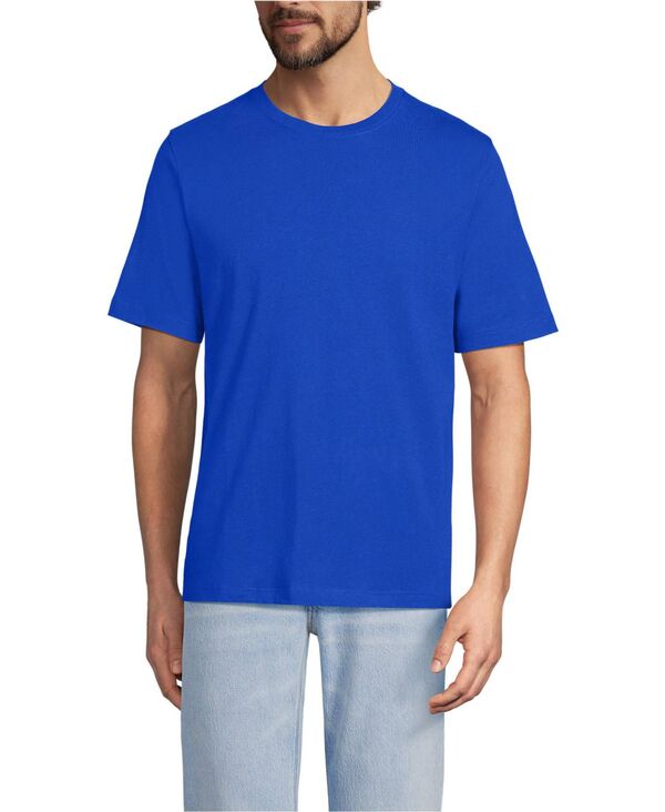 ランズエンド メンズ トップス Tシャツ Lands' End Men'super-T Short Sleeve T-Shirt Sapphire gem blue ブルー