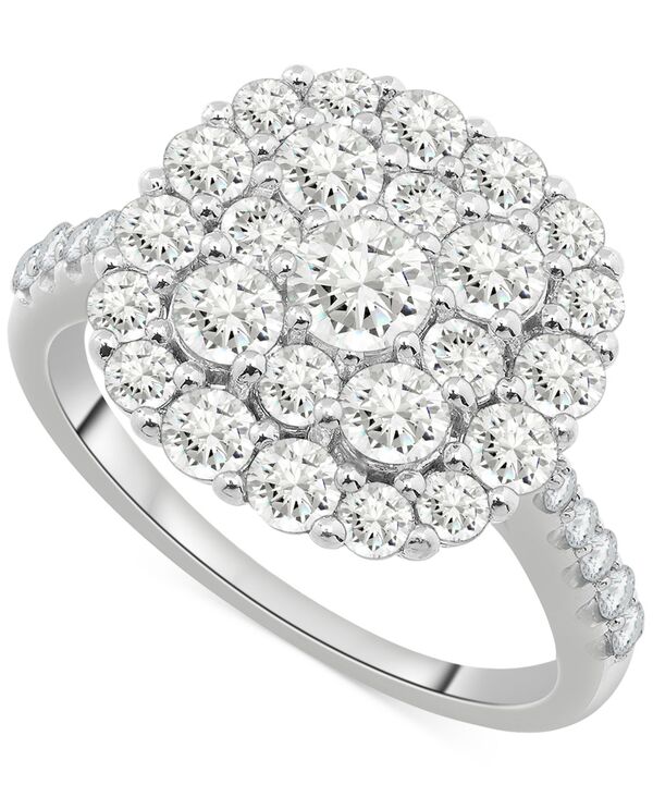 ラップド イン ラヴ レディース アクセサリー リング Wrapped in Love Diamond Clustering (2 ct.w.) in 14k White Gold or 14k Yellowhite Gold ホワイト｜ReVida 店
