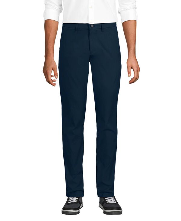 ランズエンド メンズ ボトムス カジュアルパンツ スリムフィット Lands' End Men'slim Fit Performance Pant Radiant navy ネイビー