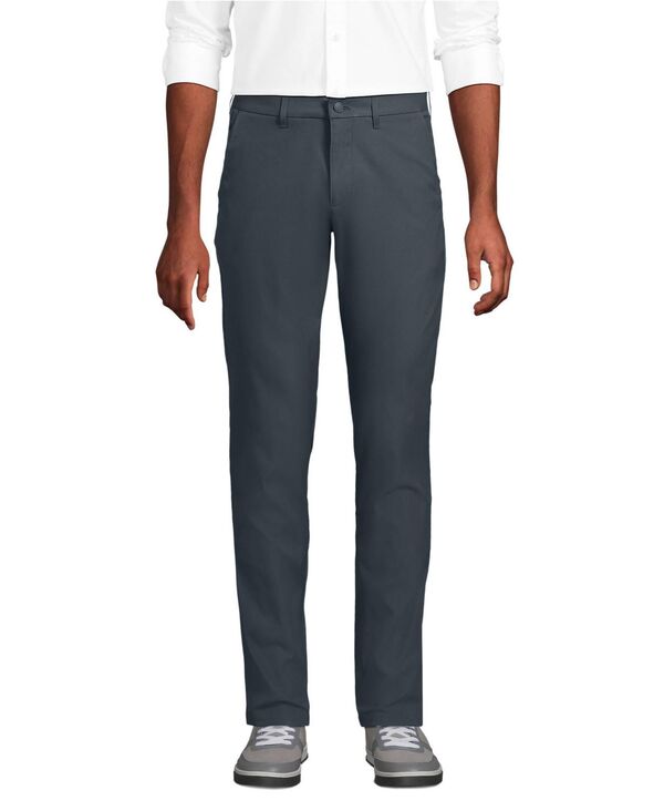 ランズエンド メンズ ボトムス カジュアルパンツ スリムフィット Lands' End Men'slim Fit Performance Pant Steel gray グレー