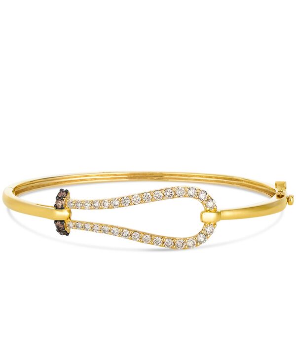 ル ヴァン レディース アクセサリー ブレスレット・バングル・アンクレット Le Vianude Diamond (1.05 ct.w.) and Chocolate Diamond (0.14 ct.w.) Bangle in 14k Honeyellow Gold イエロー