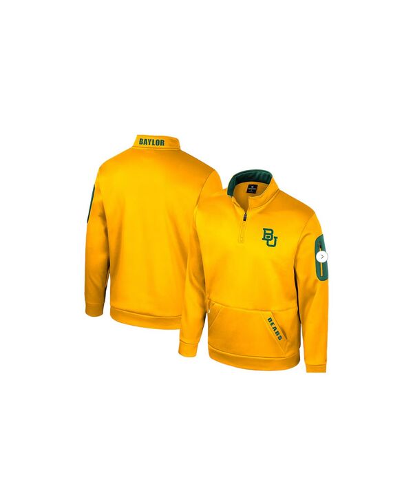 コロシアム メンズ アウター ジャケット・ブルゾン フリース Colosseumen's Gold Baylor Bears Mainframe Fleece Quarter-Zip Jacket Gold ゴールド