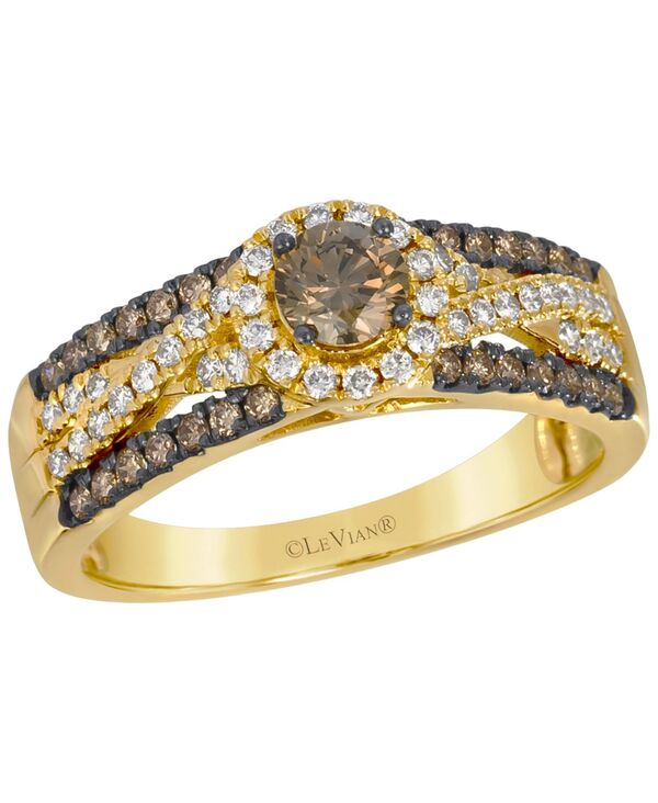 ル ヴァン レディース アクセサリー リング Le Vian Chocolate Diamond (0.66 ct.w.) & Nude Diamond (0.24 ct.w.) Ring in 14k Honeyellow Gold イエロー｜ReVida 店