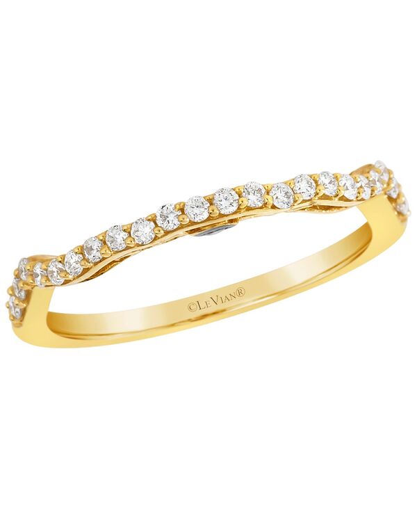 ル ヴァン レディース アクセサリー リング Le Vian Chocolate Diamond (0.01 ct.w.) & Vanilla Diamond (0.20 ct.w.) Ring in 14k Honeyellow Gold イエロー