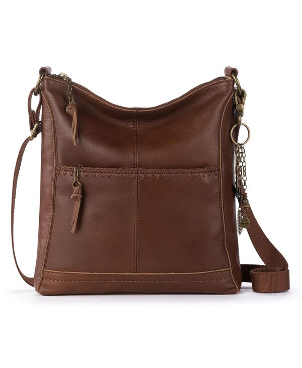 ザサック レディース バッグ レザー The Sak Women Lucia Leather Crossbody Bag Whiskey Stitch