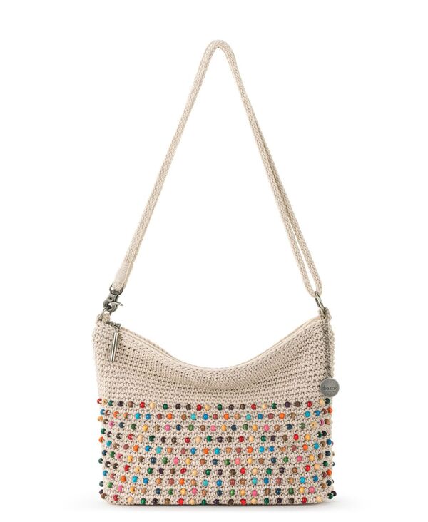 ザサック レディース バッグ The Sak Women's Lumi Crochet Crossbody Bag Ecru Multi Beads エクリュ|ReVida 店