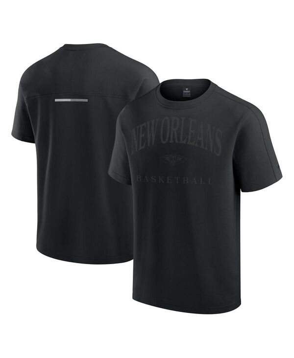 ファナティクス メンズ トップス プルオーバー Fanatics Men\u0027s Black New Orleans Pelicans Flex Tri-Blend T-Shirt Black 黒いこと