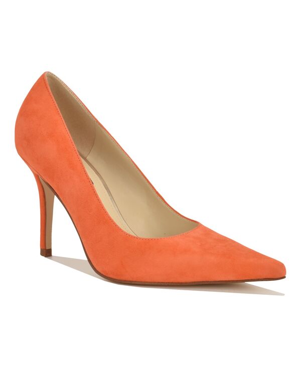 ナインウェスト レディース シューズ パンプス Nine West Women's Gemmha Slip-On Stiletto Pumps Orange Suede オレンジ