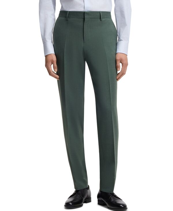 ヒューゴボス メンズ ボトムス カジュアルパンツ Hugo Boss Men's Washable Stretch Fabric Slim-Fit Pants Open Green グリーン