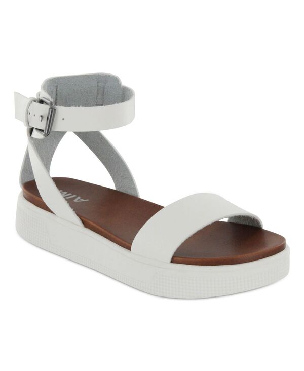 ミア レディース シューズ サンダル MIA Women\u0027s Ellen Round Toe Sandals White 白いこと