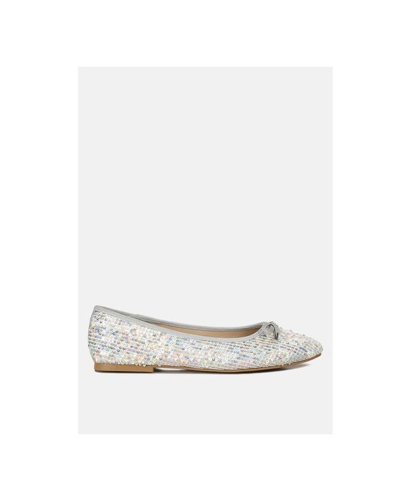 ロンドンラグ レディース シューズ パンプスパンコール London Rag Womens Lettie Sequin Embellished Ballet Flatsilver シルバー