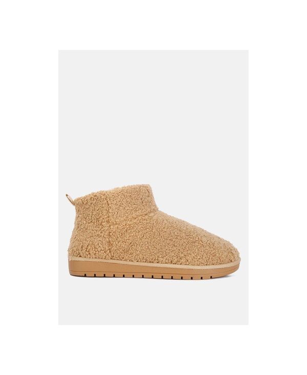 ロンドンラグ レディース シューズ ブーツ・レインブーツ フリース London Rag Womens Anatole Fleecexterior Fluffy Boots Natural