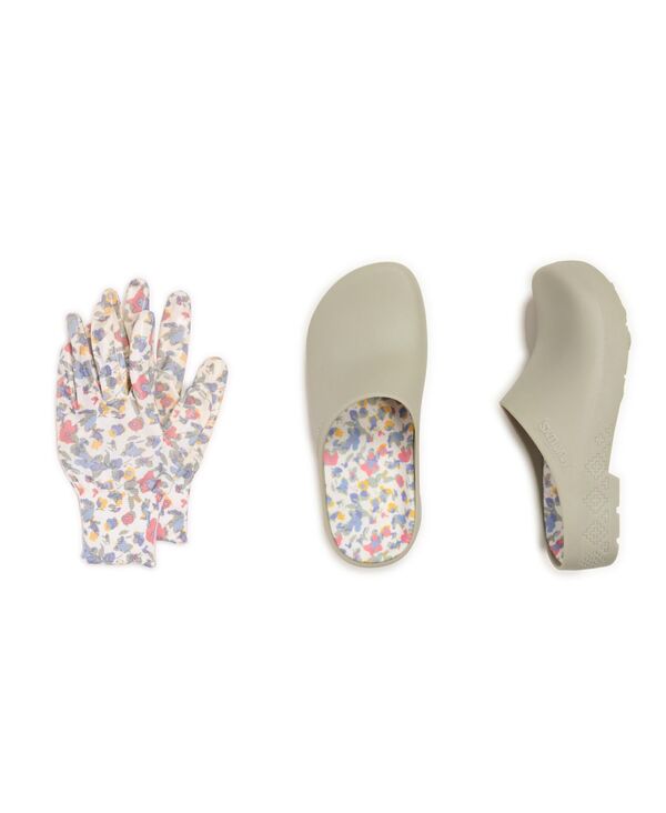 ムクルクス レディース シューズ サンダル MUK LUKS Women's Garden Clog and Glove Set Sage flower セージ｜ReVida 店