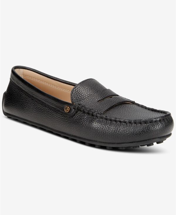 ジャーニ ベルニーニ レディース シューズ パンプス ローファー Giani Bernini Women's Carinna Slip On Driver Loafers Black Leather ブラック