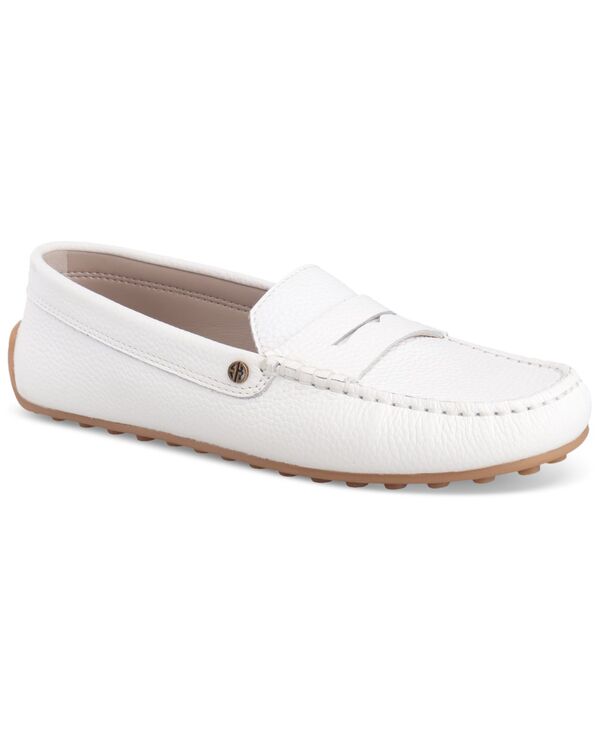 ジャーニ ベルニーニ レディース シューズ パンプス ローファー Giani Bernini Women's Carinna Slip On Driver Loafers White Leather ホワイト
