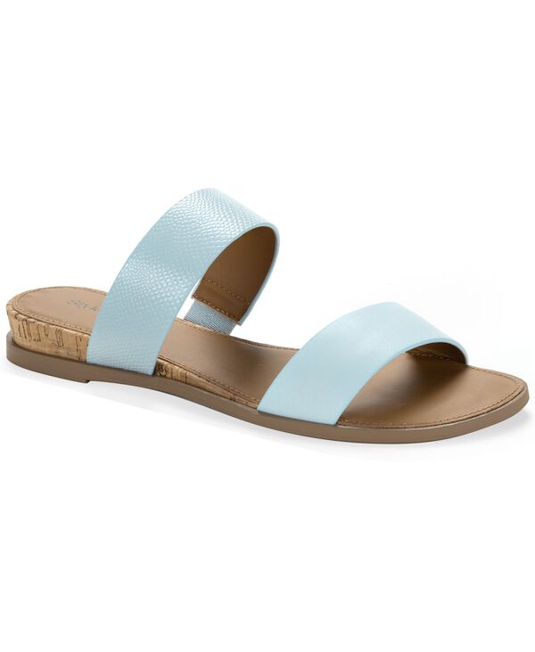 スタイルアンドコー レディース シューズ サンダル Style & Co Women's Elliee Flat Cushioned Sandals Light Blue ブルー