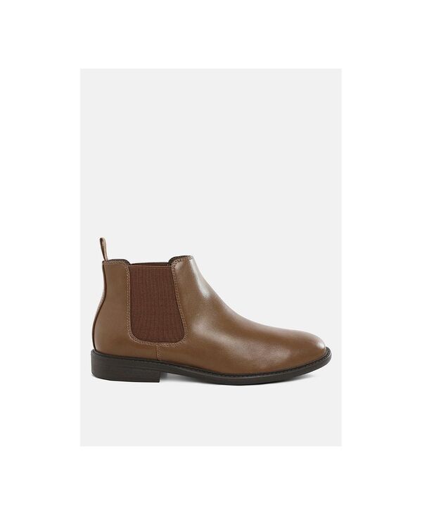 ロンドンラグ レディース シューズ ブーツ・レインブーツ レザー フェイクレザー London Rag Womens Fraser Faux Leather Pull Tabs Boots Beige/khaki カーキ｜ReVida 店
