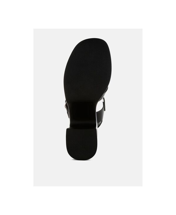 ロンドンラグ レディース シューズ サンダル プラットフォーム ヒール London Rag Womens Avalon Chunky Pin Buckle Platform Heels Black ブラック|ReVida 店